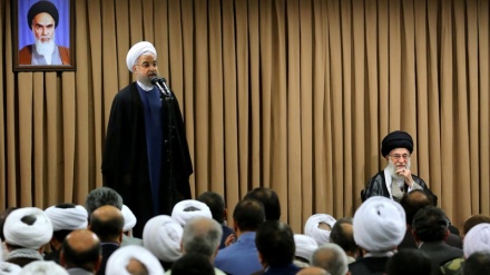 رہبر انقلاب اسلامی سے ایران کے اعلی حکام کی ملاقات کے موقع  پر صدر مملکت کی تقریر