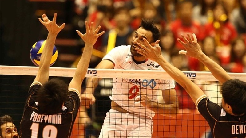 ریو اولمپک کوالفائنگ راؤنڈ میں ایران کی والیبال ٹیم کے ہاتھوں جاپان کی شکست 