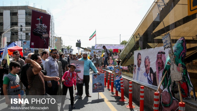 دەستپێکرانی ڕێپێوانی ڕۆژی جیهانیی قودس لەسەرانسەری ئێران