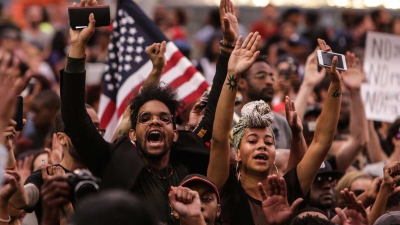 ABŞ-da irqçiliyə qarşı aksiya