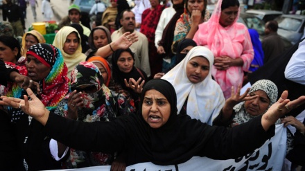 انسانی حقوق اور تکفیریت کے خلاف بولنے والوں کے اغواء کے خلاف مظاہرہ