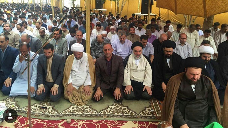 Kəraçidə fitir bayramı namazı Seyid Həsən Xomeyninin imaməti ilə qılınıb