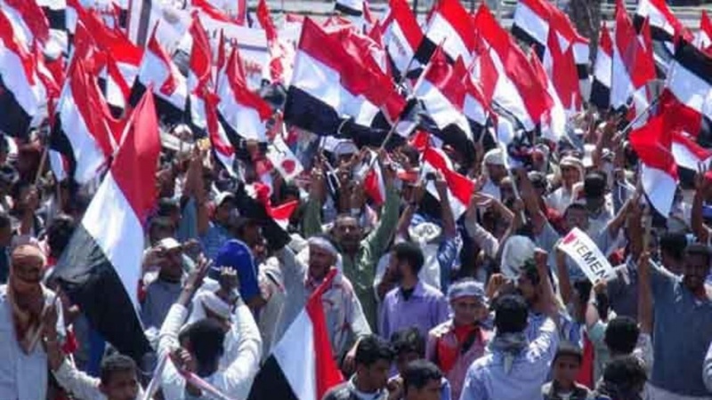 سعودی اتحاد کے خلاف یمنی عوام کا مظاہرہ 