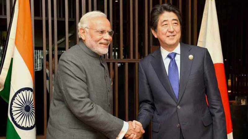 ہندوستان اور جاپان کے وزرائے اعظم کی ملاقات