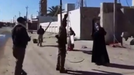 شادی و خۆشی دایک و کچێکی مووسڵی له دیتنی هێزەکانی سوپای عێراق