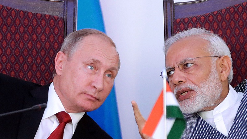 ہندوستان کے وزیراعظم کی روس کے صدر سے ملاقات