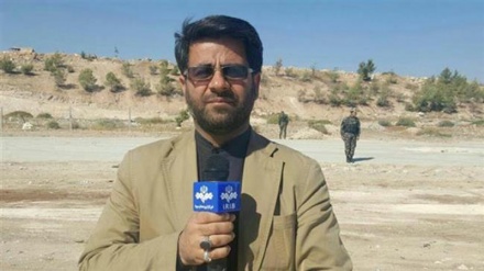 تہران میں شہید صحافی کا جلوس جنازہ 