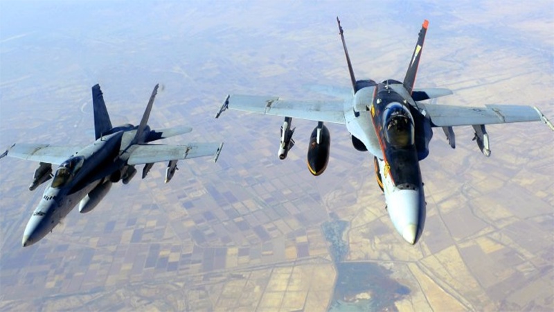 روس اور شام کے جنگی طیاروں کے حملوں میں دہشت گردوں کے ٹھکانے تباہ