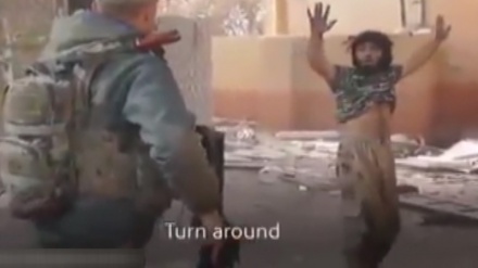 کاتی دەسبەسەرکرانی داعشییەک له لایەن هێزی پێشمەرگه