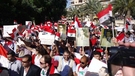 حلب کی آزادی پر شہر کے باشندوں کا جشن، فوج کی حمایت کا اعلان 