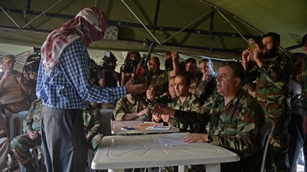 Dəməşq ətrafında milli birlik və silahlı şəxslərin təslimi prosesi davam edir