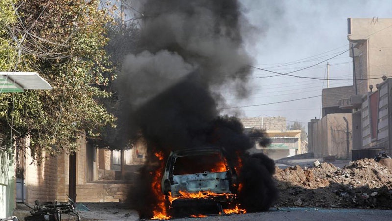 Mosulun şərqində bomba qoyulmuş iki avtomobil partlayıb