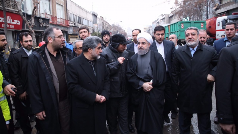 İran prezidenti Plaskoda hadisə yerində olub