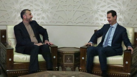ایران کے وزیر خارجہ اور شام کے صدر کی ملاقات
