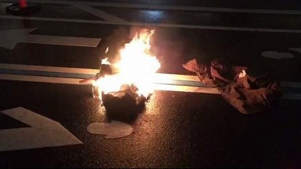 واشنگٹن میں ٹرمپ کے مخالف نے بطور احتجاج خود کو آگ لگا لی