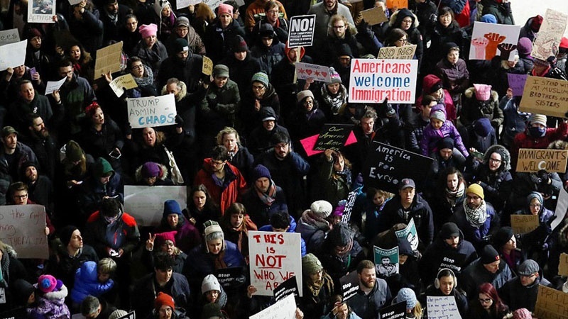 ٹرمپ کے خلاف امریکا بھر میں احتجاجی مظاہرے
