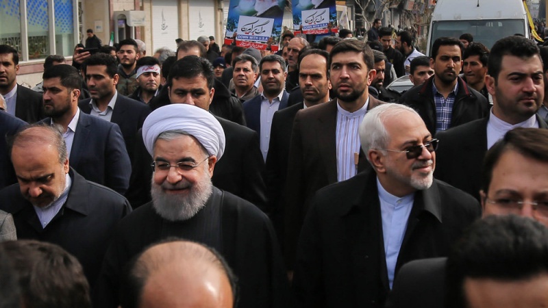 Iranski zvaničnici na mimohodima 22. behmena