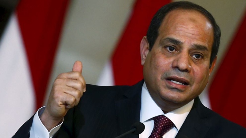 مصر کے صدر کا علاقے کے بحرانوں کے سیاسی حل پر زور 
