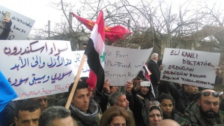 Xwepêşandana gelê Sûrîyê dijî destwerdanên Tirkîyê 