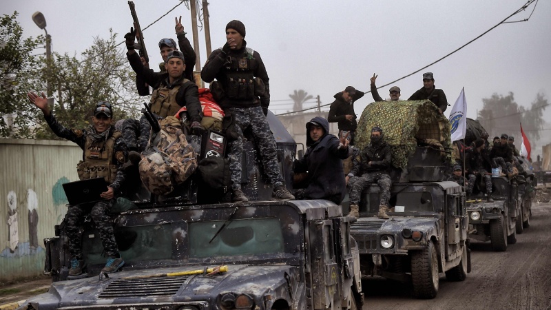 موصل میں عراقی فوج کی جاری کامیابیاں