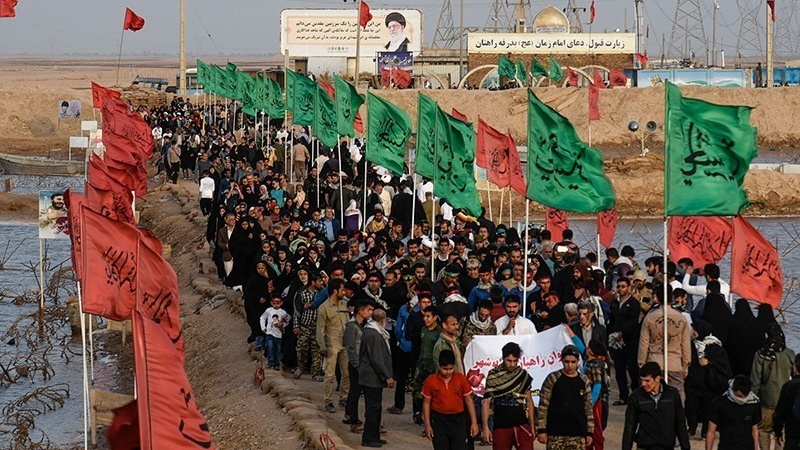  ایران کے شہر شلمچہ اور اروند میں کاروان راھیان نور