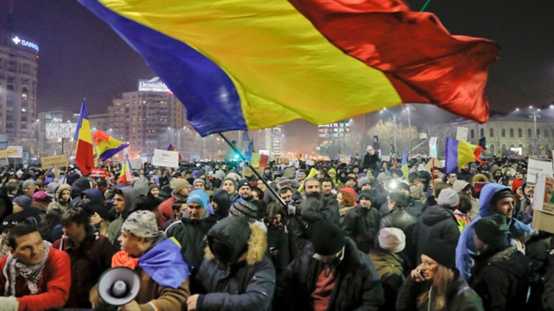 Rumıniyada anti-hökumət aksiyası
