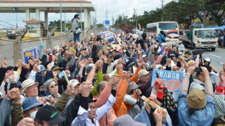 ایٹمی تابکاری سے آلودہ پانی بحرالکاہل میں پھینکنےکے خلاف جاپانی عوام کا مظاہرہ