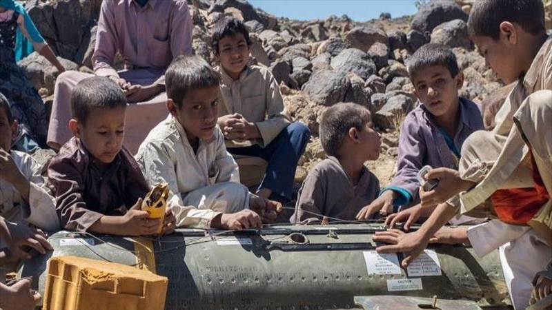 یمن میں کلسٹر بم کا دھماکہ، 6 بچے شہید  و زخمی