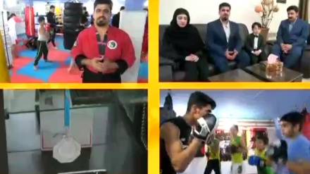  پاڵەوان فەتاحی نەجەفی له شاری بۆکان