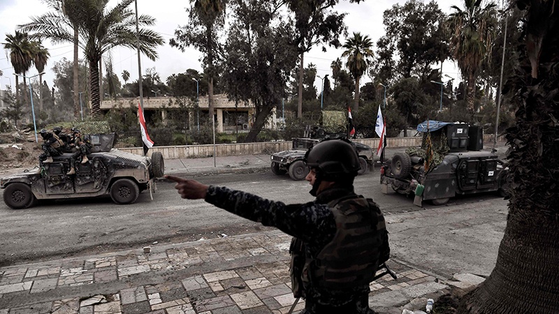 موصل میں عراقی افواج کی پیشقدمی 