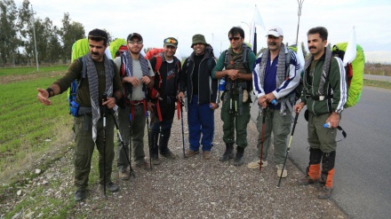 گروپی شاچڕەوی سەقز دوای پێنج ڕۆژ پیادەڕەوی گەشتنە هەڵەبجە