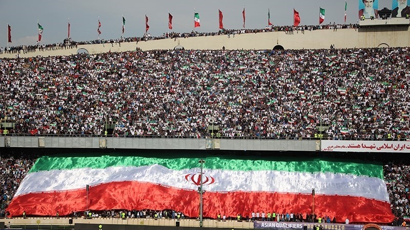 ایران اور چین کی فٹبال ٹیم کے مابین میچ کی تصویری جھلکیاں