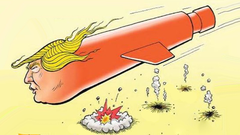 Trump bombardira