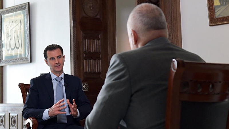 امریکہ اور اس کے اتحادی خان شیخون سانحے کی تحقیقات کی راہ میں رکاوٹ ہیں : بشار اسد 