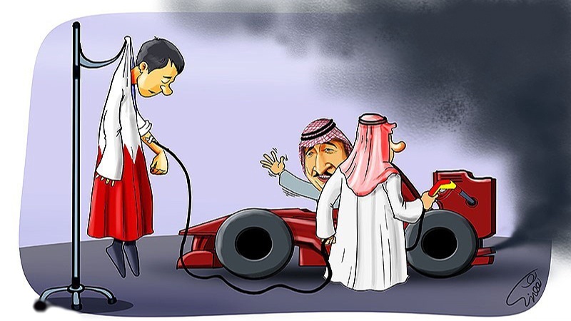 بحرین میں ’’فارمولا ون‘‘ ریس / کارٹون