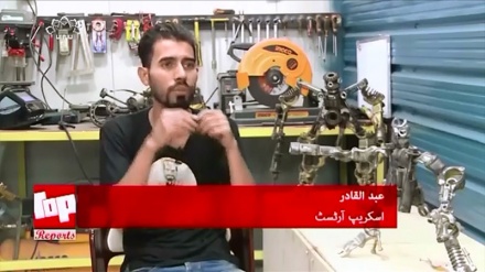 بے کار اشیاء سے منفرد دستکاری کرنے والا عراقی جوان !