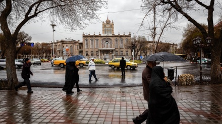 تبریز میں موسم بہار کی بارش 