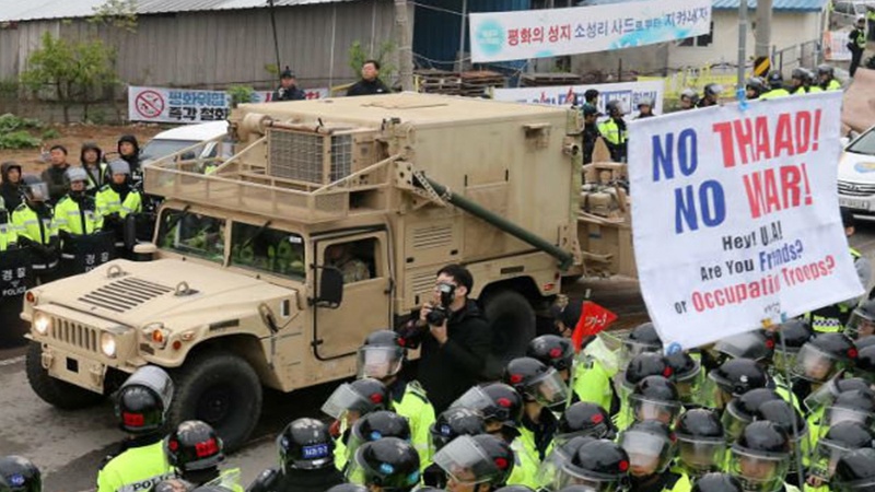 TAD raket sisteminin detallarının Cənubi Koreyaya köçürülməsinə etiraz
