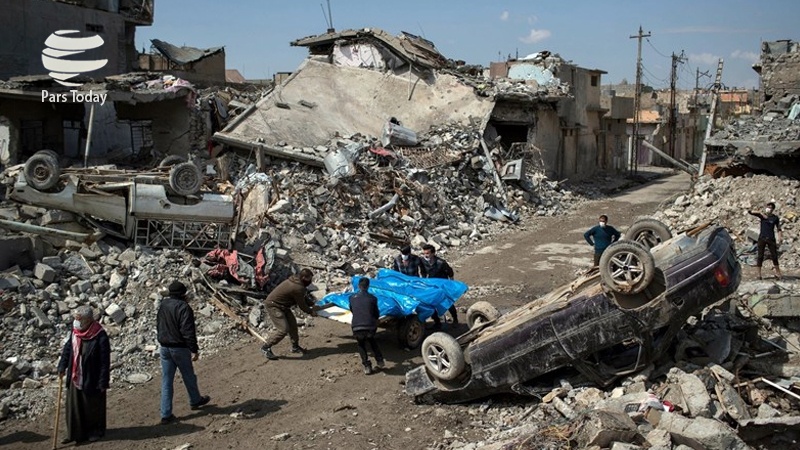 شام میں رقہ کے رہائشی مکانات اور اسپتال پر امریکی اتحاد کے طیاروں کی بمباری