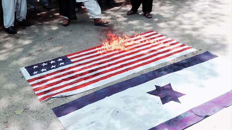 پاکستان کی فضا امریکہ مردہ باد کے نعروں سے گونج اٹھی