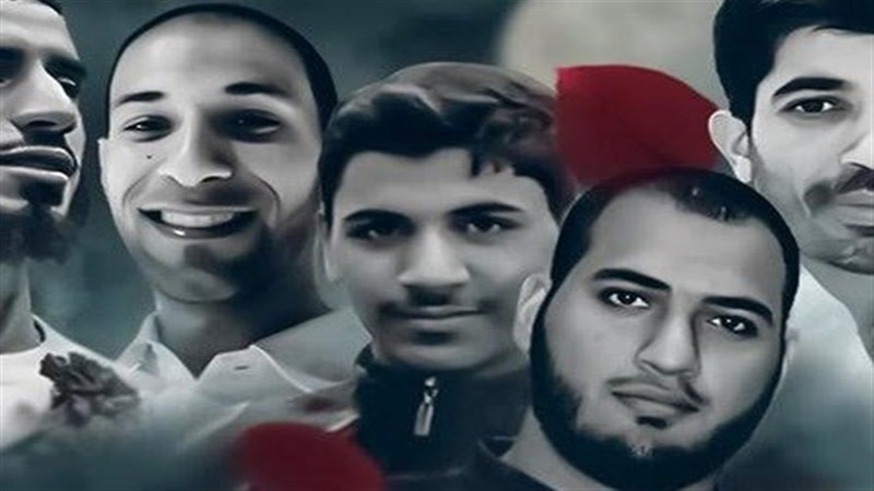 بحرینی  شہدا کی تدفین میں امریکہ اور اسرائیل کے خلاف نعرے