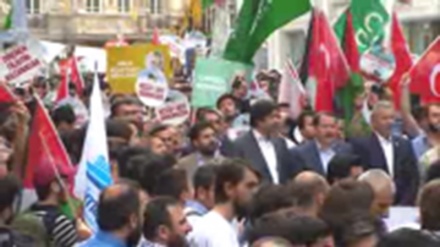 İstanbulda sionist rejimə qarşı aksiya