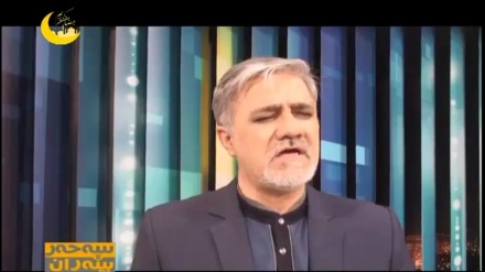 خوێندنه‌وه‌ی گۆرانیێکی کوردی له لایه‌ن ئه‌کته‌ری ئێرانی