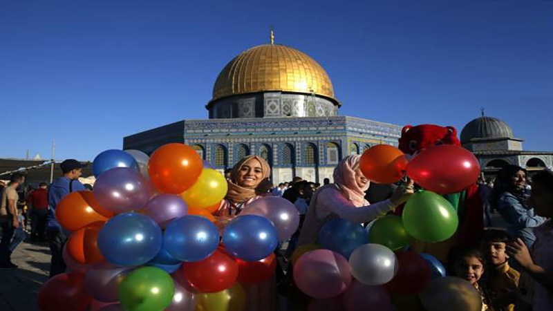 فلسطین نے عید منائی ۔ تصاویر