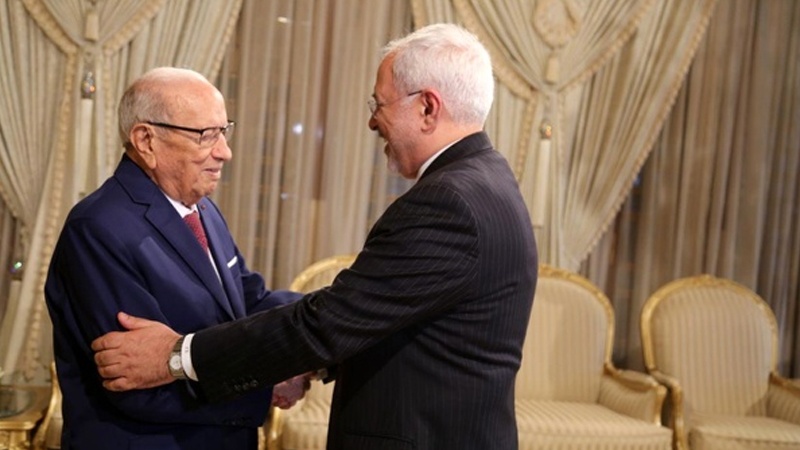 Susret ministra Zarifa sa predsjednikom i ministrom vanjskih poslova Tunisa