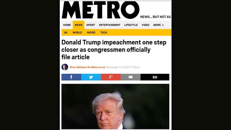 Tramp impiçment edilə bilər