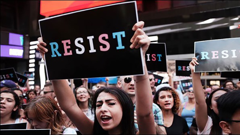 ٹرمپ کے خلاف امریکی خواجہ سراؤں کے مظاہرے