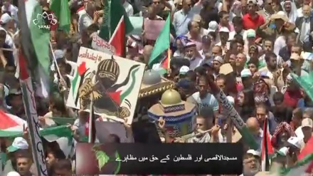 مسجد الاقصی اور فلسطین کے حق میں مظاہرے
