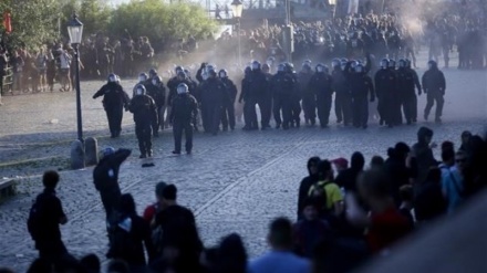 خۆپیشاندانی نەیارانی کۆبوونەوەی گرووپی ٢٠ لە شاری هامبورگ