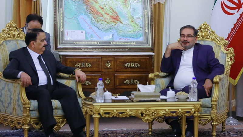 عراقی وزیر دفاع کی ایران کی قومی سلامتی کونسل کے سیکریٹری سے ملاقات 